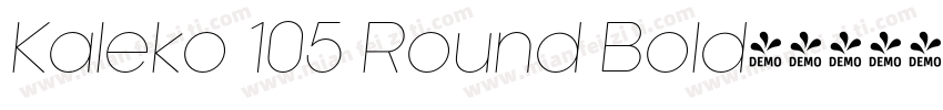 Kaleko 105 Round Bold字体转换